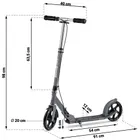 Soke, City, hulajnoga miejska, składana, szara