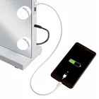 Soulima, lusterko kosmetyczne, LED, 58-46 cm