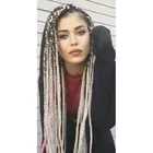 Soulima, włosy syntetyczne, warkoczyki, blond