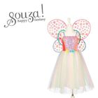 Souza! wróżka Flora, sukienka ze skrzydłami, kostium, 8-10 lat