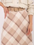 Spódnica damska, beżowa, Italy Moda