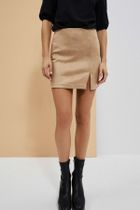 Spódnica damska, beżowa, Moodo