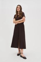 Spódnica damska, brązowa, Moodo