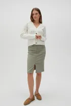 Spódnica damska, khaki, Moodo
