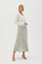 Spódnica damska, khaki, Moodo