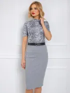 Spódnica damska, ołówkowa, szara, Rue Paris