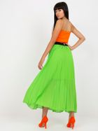Spódnica damska, plisowana, zielona, Italy Moda