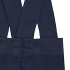 Spodnie chłopięce na szelkach, granatowe, Nicol