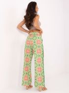 Spodnie damskie, zielone, Italy Moda