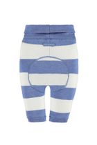 Spodnie dresowe chłopięce, biało-niebieskie, paski, Bellybutton