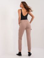 Spodnie dresowe damskie, beżowe, Relevance