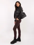 Spodnie dresowe damskie, brązowe, Basic Feel Good