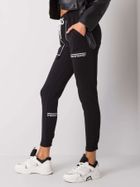 Spodnie dresowe damskie, czarne, Relevance