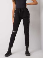 Spodnie dresowe damskie, czarne, Relevance