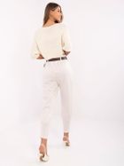 Spodnie dresowe damskie, ecru, Italy Moda
