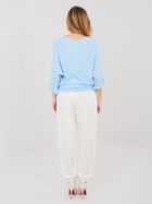 Spodnie dresowe damskie, ecru, Italy Moda