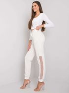 Spodnie dresowe damskie, ecru, Relevance