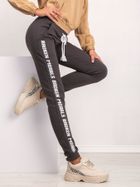 Spodnie dresowe damskie, khaki, Relevance