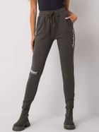 Spodnie dresowe damskie, khaki, Relevance