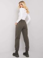 Spodnie dresowe damskie, khaki, Relevance