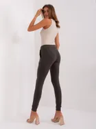 Spodnie dresowe damskie, khaki, Relevance