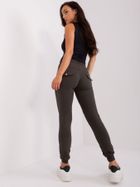 Spodnie dresowe damskie, khaki, Relevance