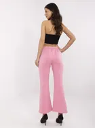 Spodnie dresowe damskie, różowe, Italy Moda