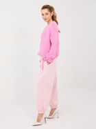 Spodnie dresowe damskie, różowe, Italy Moda
