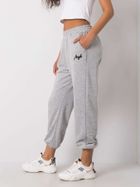 Spodnie dresowe damskie, szare, Ex Moda
