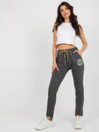 Spodnie dresowe damskie, szare, Relevance