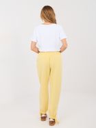 Spodnie dresowe damskie, żółte, Italy Moda