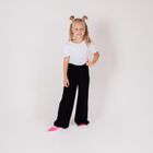 Spodnie dresowe dziewczęce, czarne, Nicol