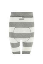 Spodnie dresowe niemowlęce, biało-szare, Bellybutton