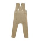 Spodnie dziecięce na szelkach, beżowe, Nicol