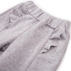 Spodnie dziewczęce, szare, falbanki, Eevi