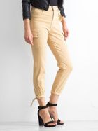 Spodnie jeansowe damskie, beżowe, Daysie