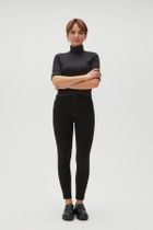 Spodnie jeansowe damskie, czarne, Moodo