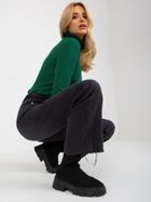 Spodnie jeansowe damskie, grafitowe, Fresh Made