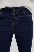 Spodnie jeansowe damskie, granatowe, Moodo