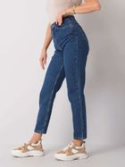 Spodnie jeansowe damskie, mom fit, denim, Rue Paris