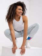 Spodnie jeansowe damskie, niebieskie, Moonart