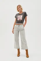 Spodnie jeansowe damskie, szare, Moodo