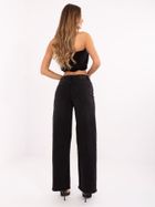 Spodnie jeansowe damskie, wide leg, czarne, Sublevel