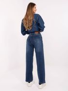 Spodnie jeansowe damskie, wide leg, niebieskie, Sublevel