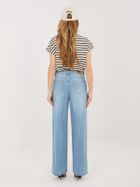 Spodnie jeansowe damskie, wide, niebieskie, Sublevel