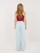Spodnie jeansowe damskie, wide, niebieskie, Sublevel