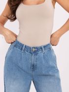 Spodnie jeansowe damskie, wide, niebieskie, Sublevel