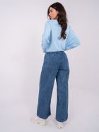 Spodnie jeansowe damskie, wide, niebieskie, Sublevel