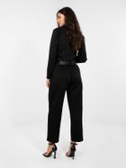 Spodnie materiałowe damskie, czarne, Italy Moda