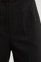 Spodnie materiałowe damskie, czarne, Moodo